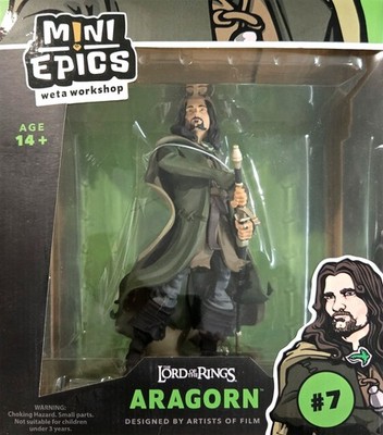 Weta Workshop Mini Epics Aragorn #7 The Lord of the Rings Figure New