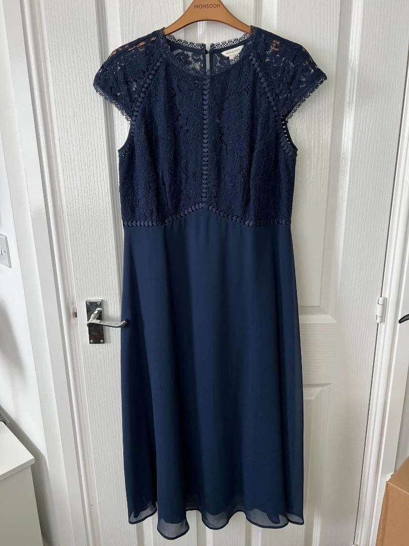 blue mini dress lace To Have Your Hand Mini Dress- Light Blue main image 1