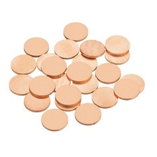 Stamping Blank Brass Round DIY Crafts Tags Copper, 14mm/0.6", Pack of 24