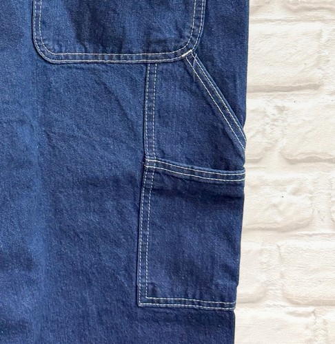 Carhartt Carpenter Arbeitsjeans Herren Gr. 34x30 dunkelblau Waschung Latzhose Workwear - Bild 15 von 17