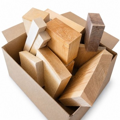 Drechselholz XL Mixpaket 10 kg A-Qualität oder B-Ware Holz zum Drechseln Basteln