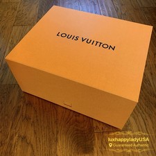 🔥Nuova confezione regalo LOUIS VUITTON extra large vuota mai completa 16"x13"x8"