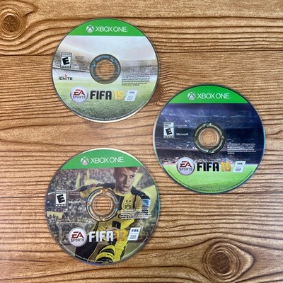 Lot of 3 Fifa Xbox One Games 2015 2016 2017 Game Only No Case or Manual