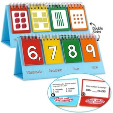 Aizweb Student Place Value Flip Chart - Math Manipulatives K-3 for Elementary...