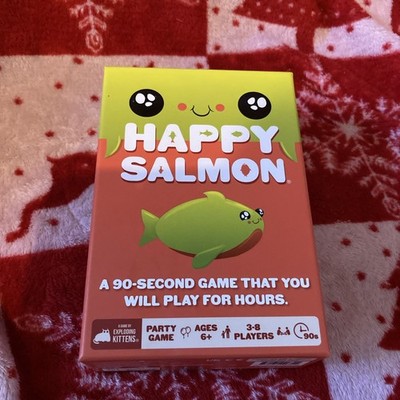Happy Salmon, Kartenspiel (von Exploding Kittens) Top Zustand, Karten sealed
