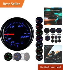 Turbo Boost Gauge Kit - 30 Psi With 7 Color Display Accessories For Easy Setup Turbo Boost Gauge Kit - 30 Psi With 7 Color Display Accessories For Easy Setup