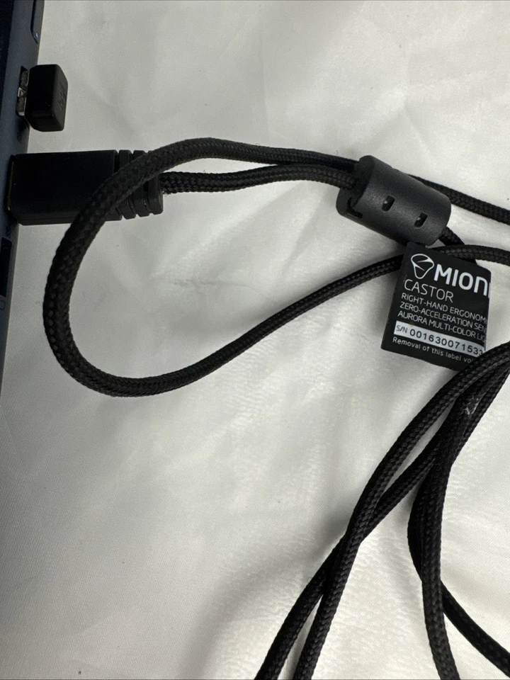 CASTOR MIONIX Gaming Mouse Customizable Ergonomic Color Changing Tested Works - Image 4 of 4