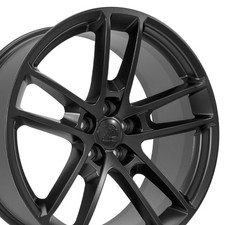 20 Inch Staggered Satin Black 2528 Set Rims Fit Dodge Challenger Wheels