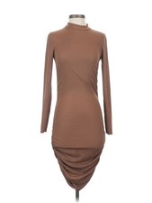 PrettyLittleThing Women Brown Casual Dress 4