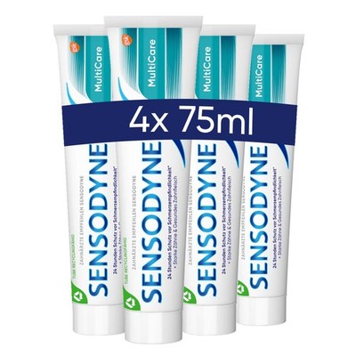 Sensodyne Gel MultiCare Zahnpasta, Tägliche Zahnpasta mit 1 g (4er Pack) 