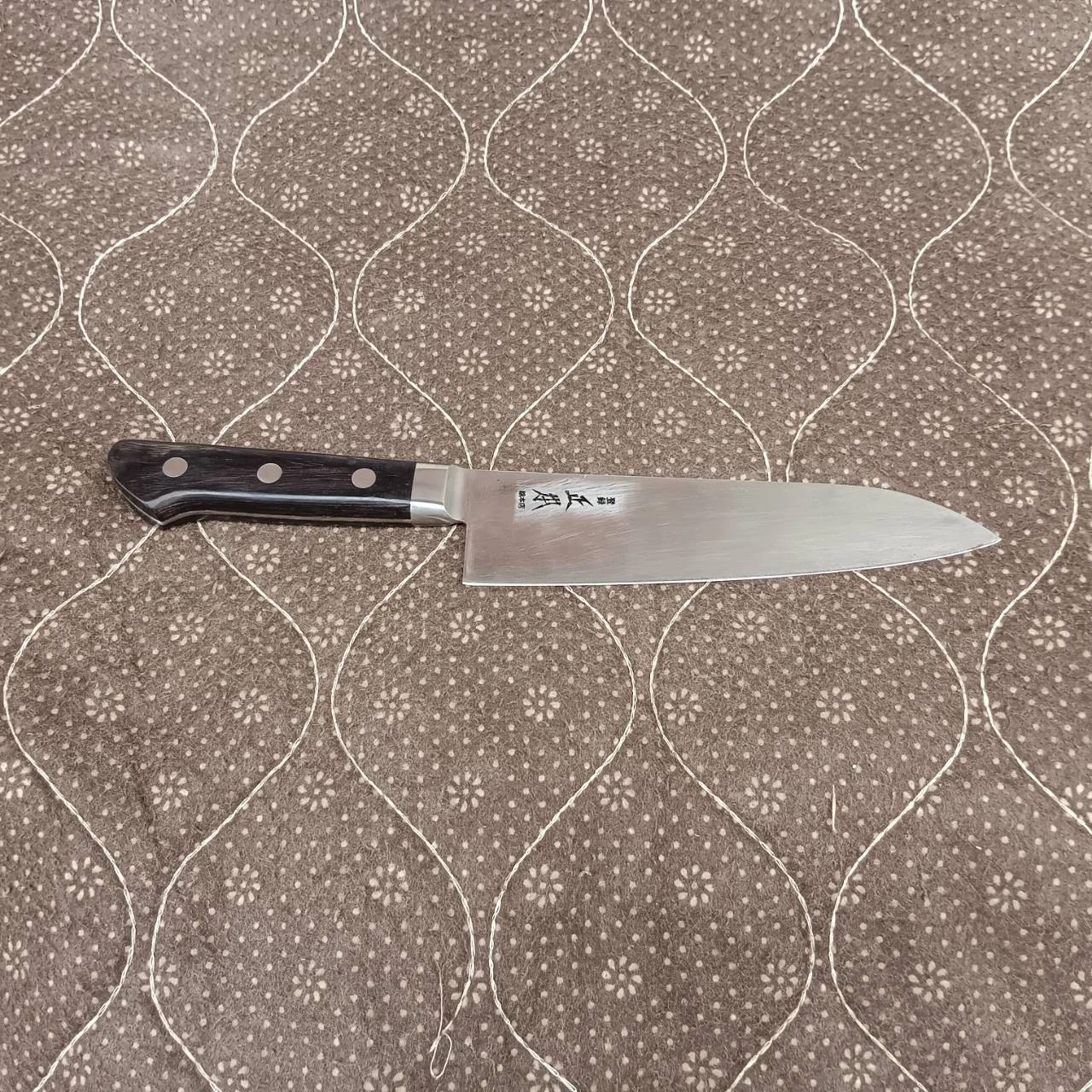 Masamoto Sohonten Santoku Stainless Steel HRC-50 Japanese Chef's Knife 290 mm.
Opens in a new window