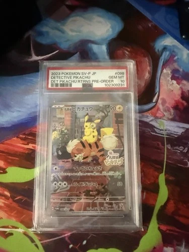 Detective Pikachu 098/SV-P Promo JAPANESE Pokemon Card PSA 10