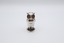 Antique Silver Novelty Owl Desk Wax Seal