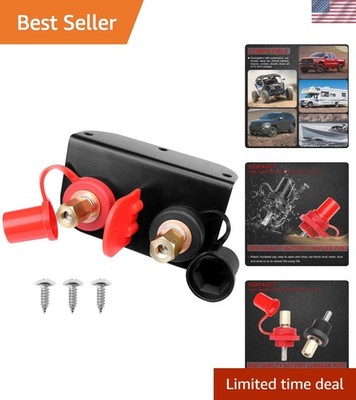 Brass Battery Charging Post Kit   Waterproof & Compact for 12V Vehicles