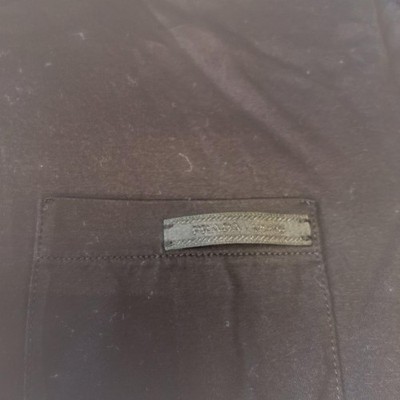 USED PRADA SHORT-SLEEVED SHIRT, BLACK, SIZE VERYGOOD