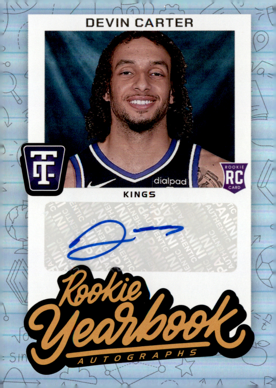 2024-25 Totally Certified Devin Carter Rookie Yearbook Auto RC #RYA-DEV