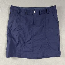 Duluth Trading Skirt Women's Size 18 Blue Dry On The Fly Skirt Outdoor Hiking