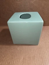 Tissue Box Cover Square "Green" The Spring Shop Ceramic Hobby Lobby