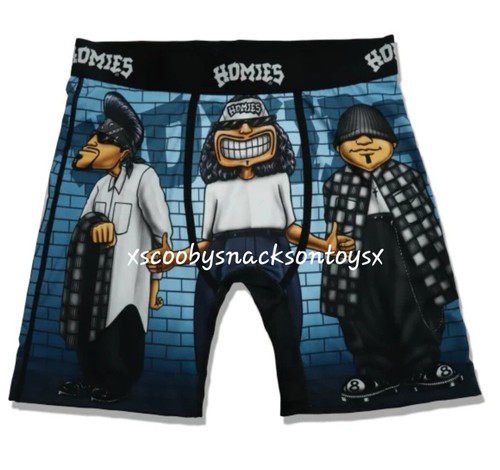 DGA HOMIES CHONIES SMILEYS CREW MENS BOXER BRIEFS SIZE M DAVID GONZALES ART NEW - Picture 2 of 7