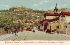 ITALY. DINTORNI DI FIRENZE- LA COLLINA DI FIESOLE E S. DOMENICO DOVE EBBE DIMORA