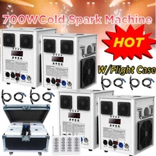 700W Cold Spark Machine Stage Effect DMX Firework DJ Event Party Wedding w/case