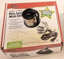 Zilla MINI Halogen Dome Fixture Reptile Terrarium Lamp Light