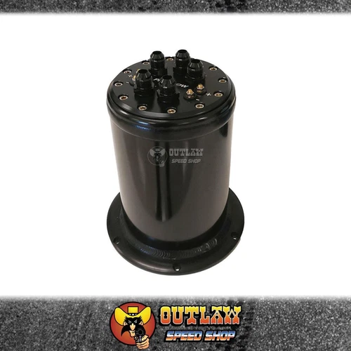 PROFLOW BILLET SURGE TANK FITS 2 X FS11150 PUMPS BLACK - PFEFCA020