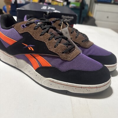 Size 12 reebok bb 4000 ii Purple Orange Black Brown Sneakers