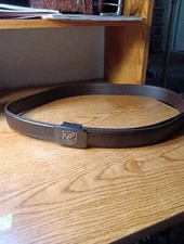 Joseph Elliott Leather Ratchet Adjustable Golf Belt  Brown New 