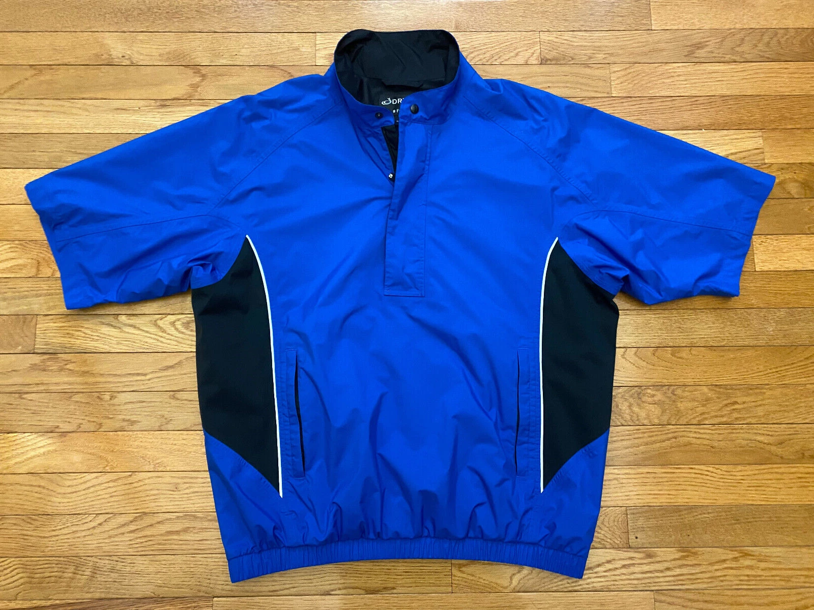 Footjoy Dryjoys Men’s 1/2 Zip Short Sleeve Gray Golf Windbreaker Jacket Size L