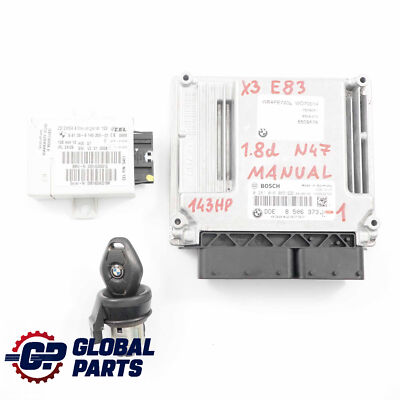 BMW X3 E83 LCI 1.8d N47 Steuergerät ECU Kit Modul DDE 8506373 EWS Schlüssel