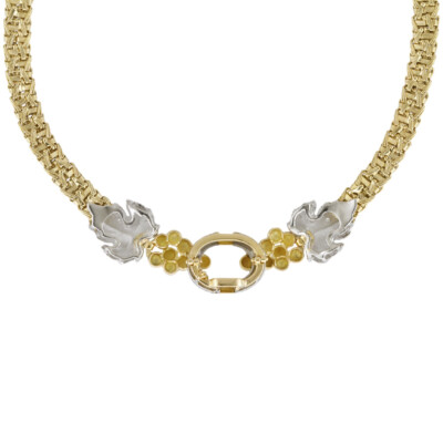 Necklace K18 yellowgold Pt900Platinum(Japanese original by