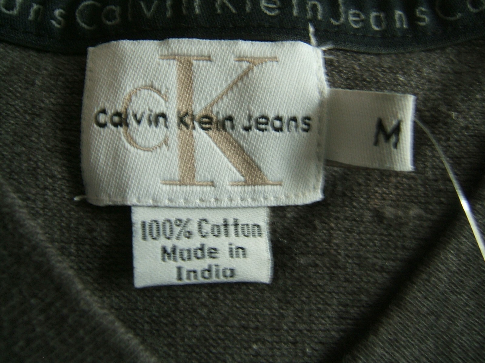 RARE VINTAGE 1990S CALVIN KLEIN 100percent COTTON LONG SLEEVE V-NECK SWEATER MED NWT image 6