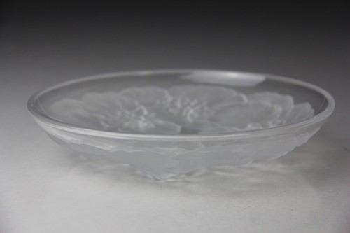 Vintage Mikasa Hoya Crystal Frosted Flower Bowl/Platter - Picture 10 of 16