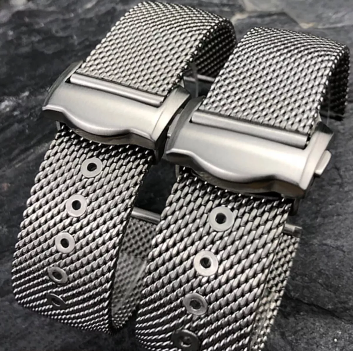 Steel Mesh Strap Bracelet for Omega Speedmaster Seamaster in