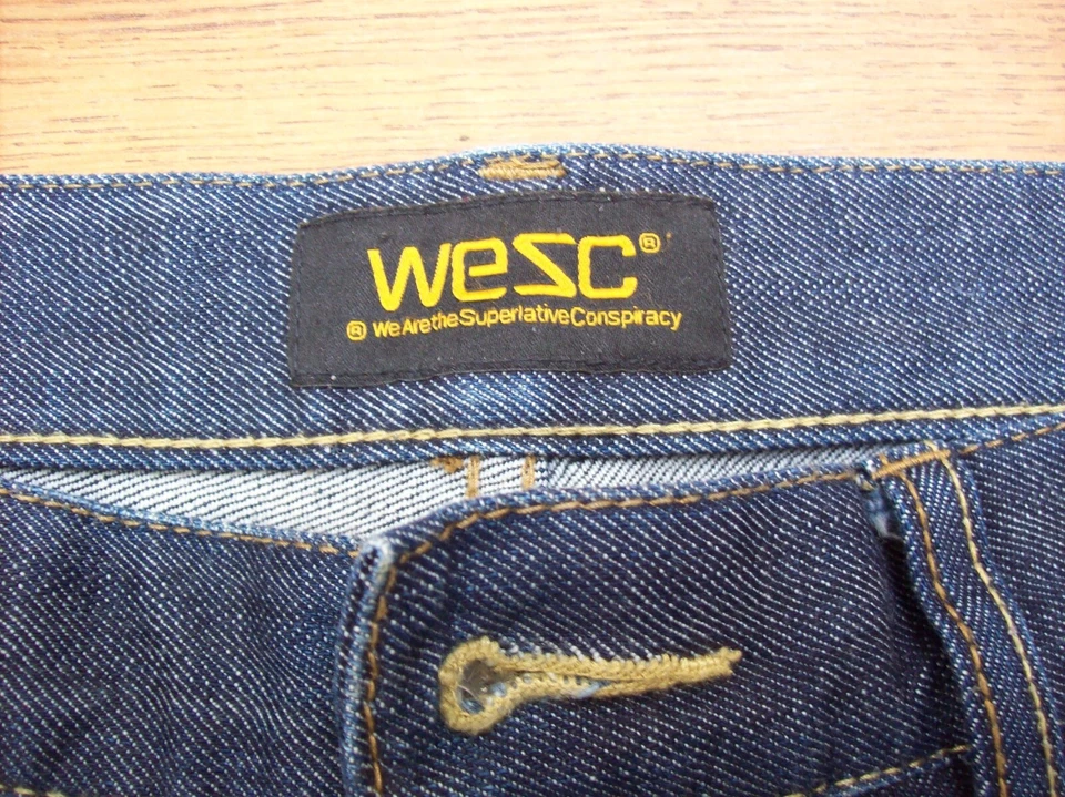 jeans hmme WESC slim raw stretch selvage taille : W34 L34 - Photo 3/4