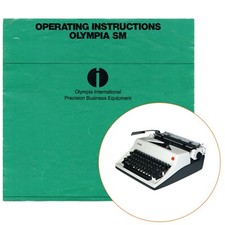 Macchina da scrivere Olympia SM9 manuale istruzioni vintage istruzioni successive