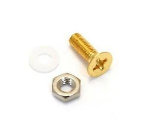 Gretsch Pickguard Screw with Nut & Washer - Gold