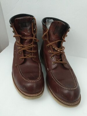 FRYE DAKOTA WEDGE 87265 Mens Brown Leather Lace-up Boots Sz  display picture 3