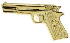 Miniature Replica M1911 .45 Caliber Pistol Hat or Lapel Pin EE14778 F5D8Y