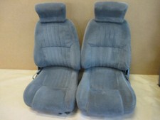 97-99 Firebird Trans Am Medium Gray Cloth Front Seat Seats Pair 0320-8