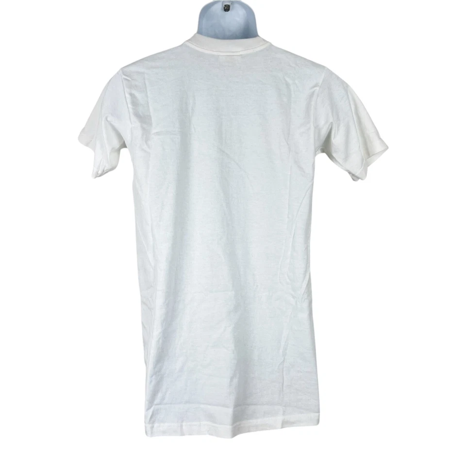 Frankenstein Shirt Youth Extra Large White S/S Vintage Boris Karloff USPS Stamps - Image 2 of 4