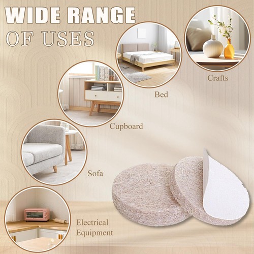 Felt Furniture Pads - 216 Pcs Furniture Pads Hardwoods Floors Self Adhesive, ... - Picture 4 of 12