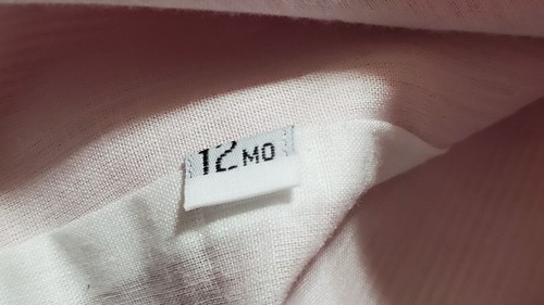 Red And White Striped 12 Mo Snap Leg Baby Overall Romper - Picture 11 of 11