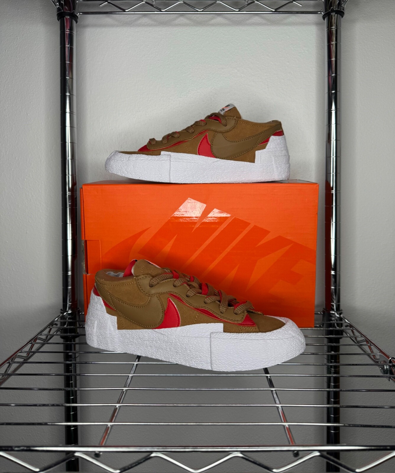 SACAI X NIKE Uomo 7.5US Nike Blazer Low x sacai 'British Tan' DD1877 200