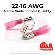 Heat Shrink Marine Grade Piggy Back Crimp Connectors Terminals AWG 22-16