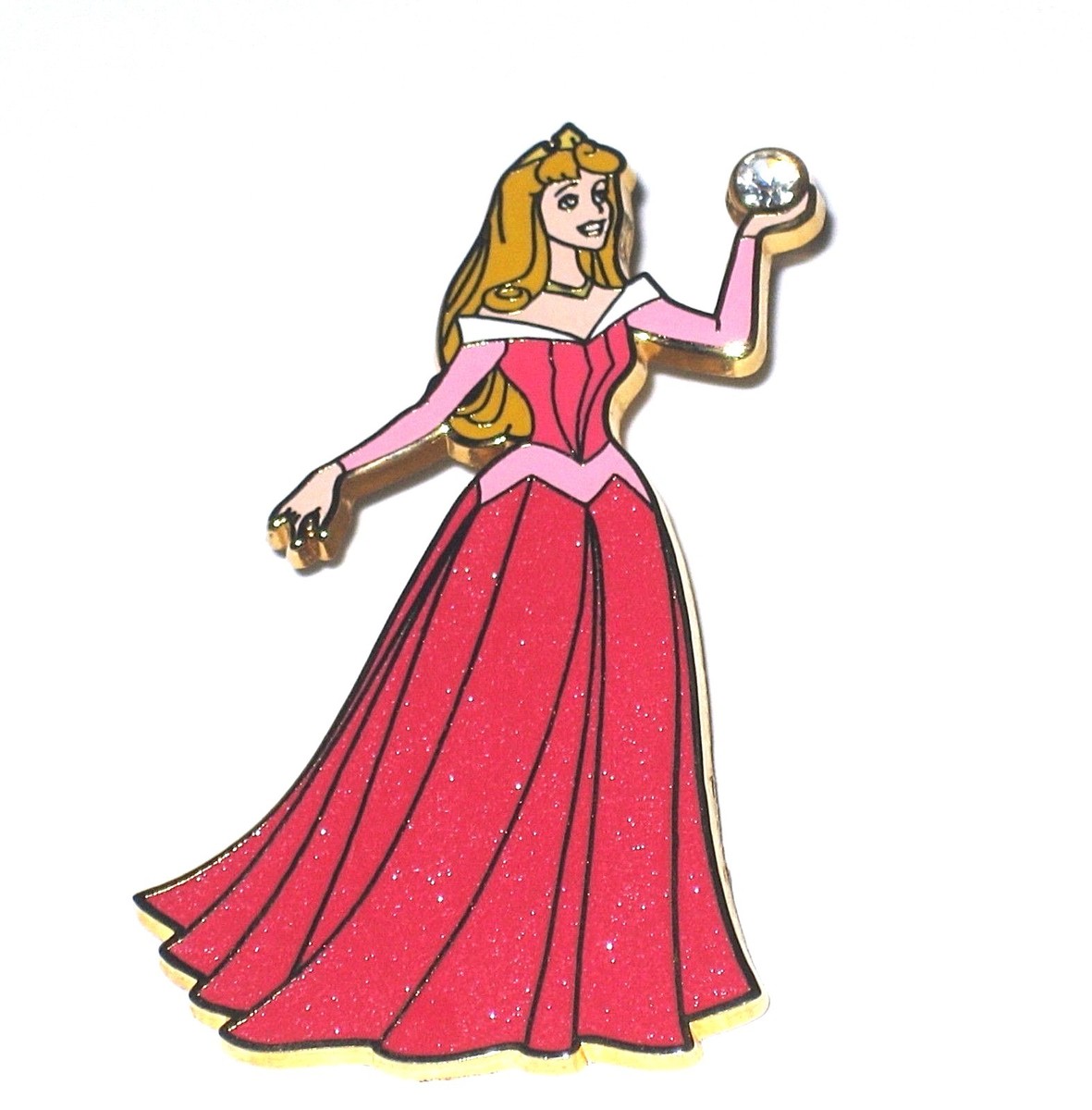 Disney Pin✿Sleeping Beauty Princess Aurora Jewel Sparkle