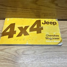 1988 Jeep Cherokee Wagoneer 4x4 Only Owners Manual Original