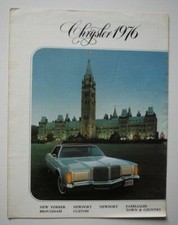 CHRYSLER 1976 dealer brochure - French - Canadian Market