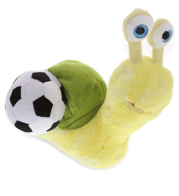 PLUSH SOCCER BALL - SUPER SOFT PLUSH - YELLOW SNAIL